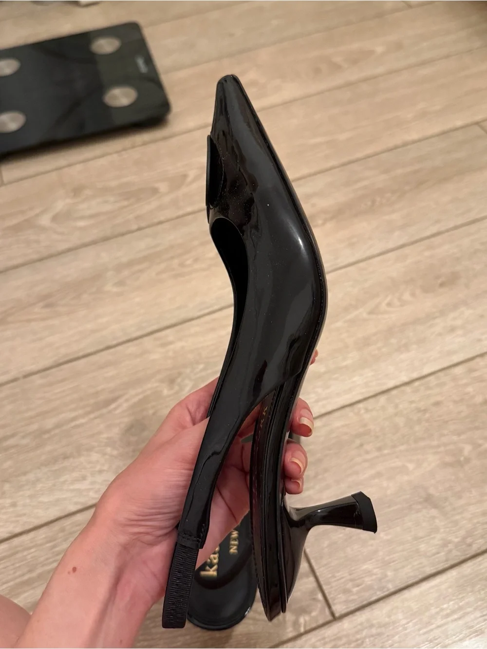 Kate Spade Lover Slingback Black Heart Kitten Heel